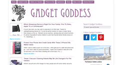 Desktop Screenshot of gadgetgoddess.com