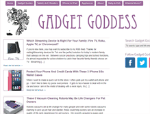 Tablet Screenshot of gadgetgoddess.com